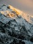 Sunrise on Annapurna, Himalayan Snowcapped Mountain at Sunrise in Nepal