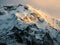 Sunrise on Annapurna, Himalayan Snowcapped Mountain at Sunrise in Nepal