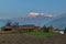 Sunrise in annapurna range (himalaya) from a small village Nepal - Asia