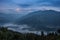 Sunrise in annapurna range (himalaya) from a small village Nepal - Asia