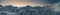 sunrise annapurna thorong la pass panoramic shot snow peak