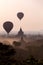 Sunrise balloons over Bagan.