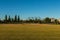 Sunrise on a baseball diamond all ready for the days ball games