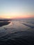 Sunrise on the beach-low tide