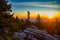 Sunrise on Bear Rocks in Dolly Sods Wilderness Area