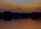 Sunrise with beautiful reflection at Furzton Lake, Milton Keynes