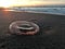 Sunrise at Brighton Beach and Coney Island during Fall in Brooklyn in New York, NY.