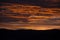 Sunrise clouds and mountains in Guatemala, dramatic sky with striking colors.