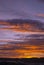 Sunrise clouds and mountains in Guatemala, dramatic sky with striking colors.