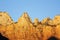 Sunrise colors in the mountains, Zion canyon