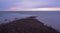 Sunrise Colors Through Rain Clouds On The Bay Of Fundy