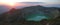 Sunrise on the crater lake