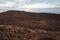 Sunrise on the crater of a volcano in Lanzarote