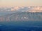 Sunrise dawn and view of West Maui and Lanai seen from the summit of Haleakala, Haleakala Volcano National Park, Maui Hawaii