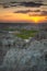 Sunrise on Door Trail in Badlands National Park