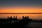 Sunrise at driftwood beach on chesapeake bay