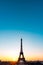 Sunrise on the Eiffel tower