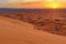 Sunrise in Erg Chebbi Sand dunes near Merzouga, Morocco