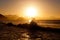 Sunrise in Famous Copacabana Beach