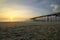 Sunrise at fishing pier, Outer Banks, North Carolina