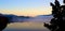 Sunrise foggy Mirror Lake NY