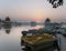 Sunrise at Gadi Sagar lake in Jaisalmer, Rajasthan, India