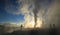 Sunrise at Geothermal field, Bolivia,South America