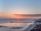 Sunrise Globe at low tide.