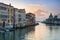 Sunrise at the Grand Canal in Venice, Italy