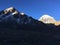 Sunrise in Hamalayan Mountains during Kora around Mount Kailash in Tibet, China.