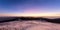 sunrise on the higest mountain panorama