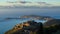 Sunrise on hilltop village of Eze, Saint-Jean-Cap-Ferrat overlooking the Mediterranean Sea time lapse. French Riviera, France