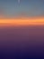 Sunrise from horizon seen from airplane