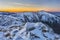 Before sunrise at Hruba Kopa mountain at West Tatras