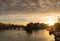 Sunrise on Ile de La Cite and Seine River, Paris