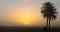 Sunrise in the Iraqi countryside