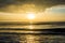 Sunrise at Isle of Palms Beach, over the Ocean in South Carolina