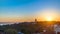 Sunrise at the Istanbul from top with Bosphorus Bridge and Topkapi Palace Museum timelapse - Istanbul - Turkey