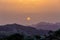 Sunrise landscape Simien mountain Ethiopia