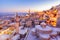 Sunrise landscape view of old Mardin city