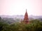 Sunrise landscape view pagoda bagan