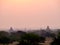 Sunrise landscape view pagoda bagan