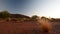 Sunrise lights in Uluru. Uluru - Kata Tjuta national park. Northern Territory. Australia