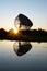 Sunrise at the Lovell Telescope at Jodrell Bank Cheshire