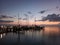 Sunrise at the marina in North Bimini, Bahamas