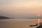 Sunrise on the Mekong River in Khong Chiam, Thailand