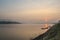 Sunrise on the Mekong River in Khong Chiam, Thailand