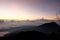 Sunrise at merbabu-merapi mount central of java