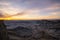 Sunrise at Moonscape Overlook in Utah