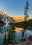 Sunrise at Moraine lake in Canadian Rockies, Banff National Park, Canada.